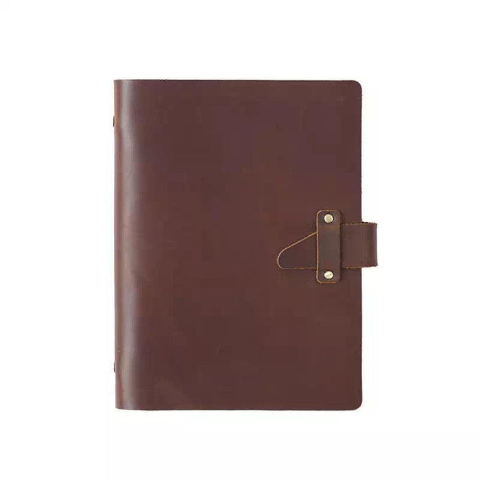 Aged Brown Leather Notebook