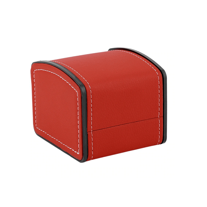 Single-Slot Leather Watch Box, Compact Storage Solution