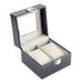 Two Slots Elegant Storage Compact Leatherette Watch Box