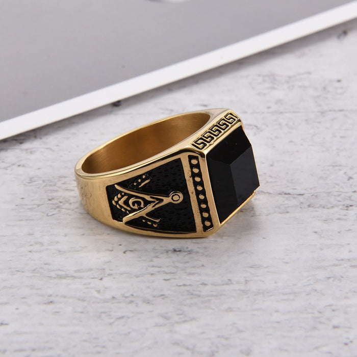 Freemason Ring | Gold