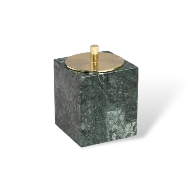 Elegant Green Marble Bathroom Accessories Set