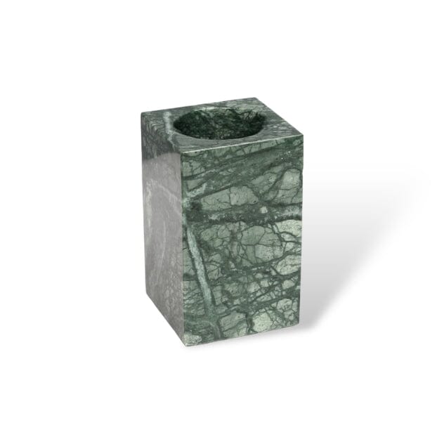 Elegant Green Marble Bathroom Accessories Set