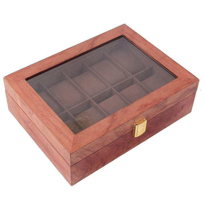 Wooden Watch Box of High-End Quality with 10 Slots