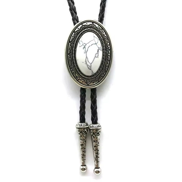 luxury gray bolo tie for men