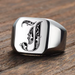 mens signet ring fashion jewelry