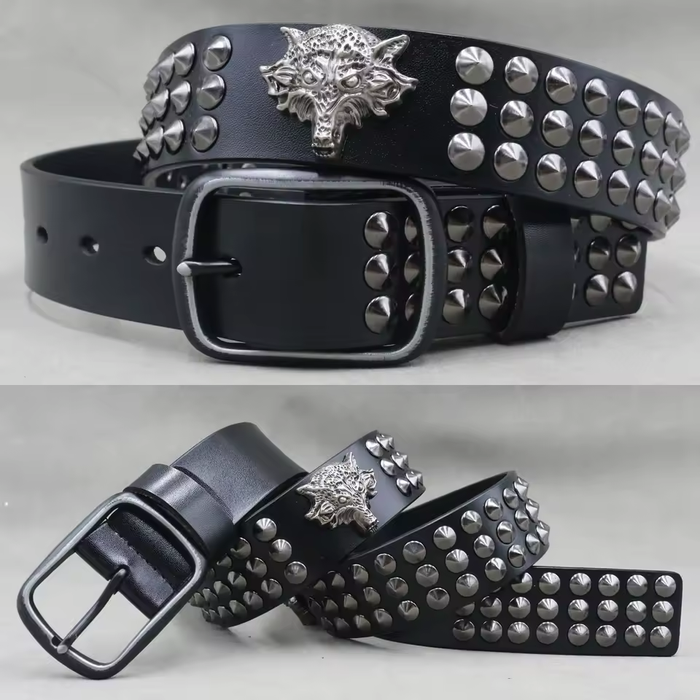 metal stud belt men
