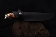 Personalized Handcrafted Knife Brass Bull Maple Burl