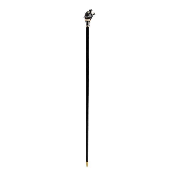 Modern Walking Cane Panther with Crystals