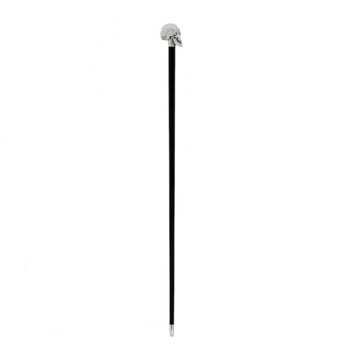 Silver Skull Cane Handle Crystals from Swarovski®