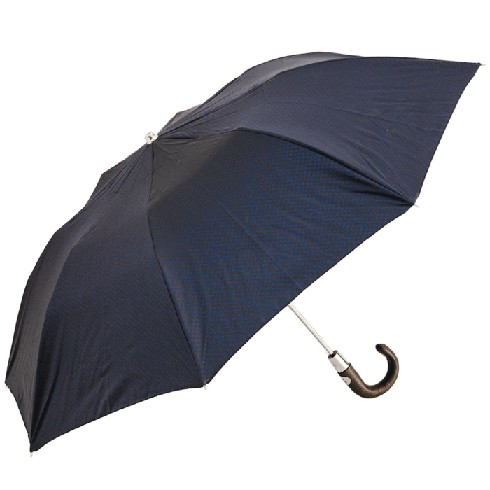 High-Quality Elegant Brown & Navy Folding Umbrella for Men