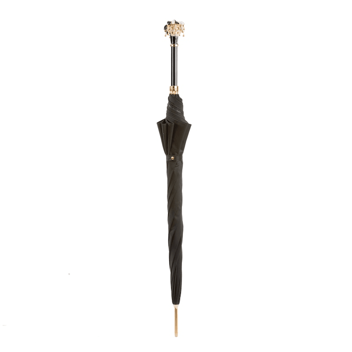 Jester Skull Umbrella, Handle with Crystals Swarovski®