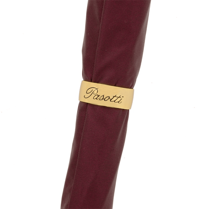 Luxury Burgundy Umbrella with Golden Dog Handle