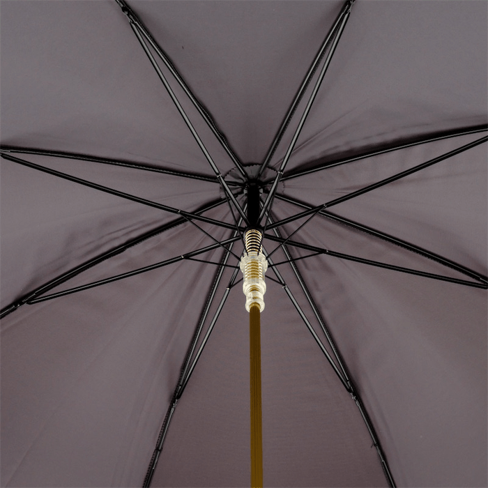 Luxury Burgundy Umbrella with Golden Dog Handle