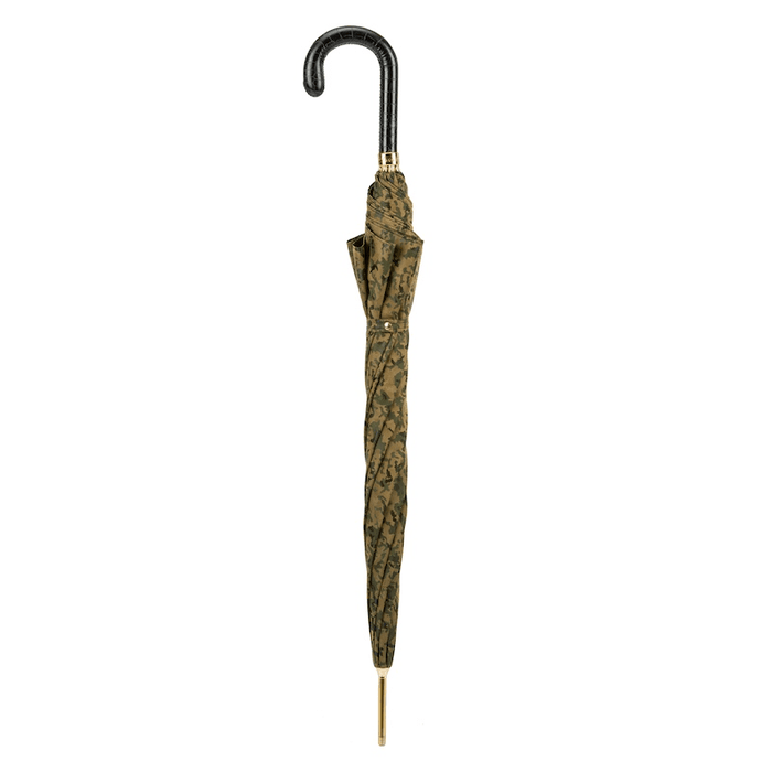 Modern Camouflage Umbrella with Black Leather Handle