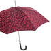 Red Camouflage Umbrella With Studs on the Handle, Leather