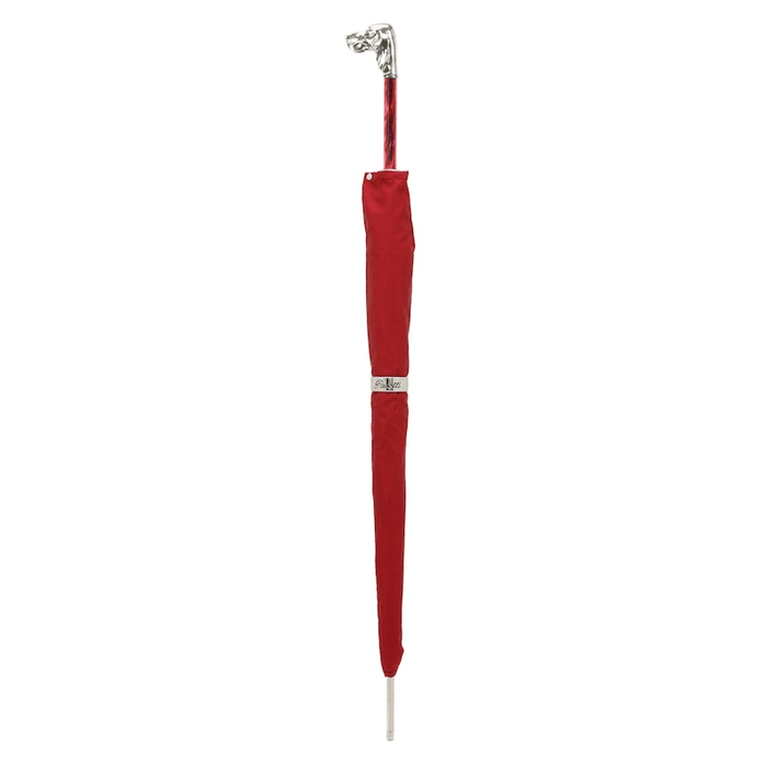 Red Umbrella with Silver Hound, Fashionable Accessory