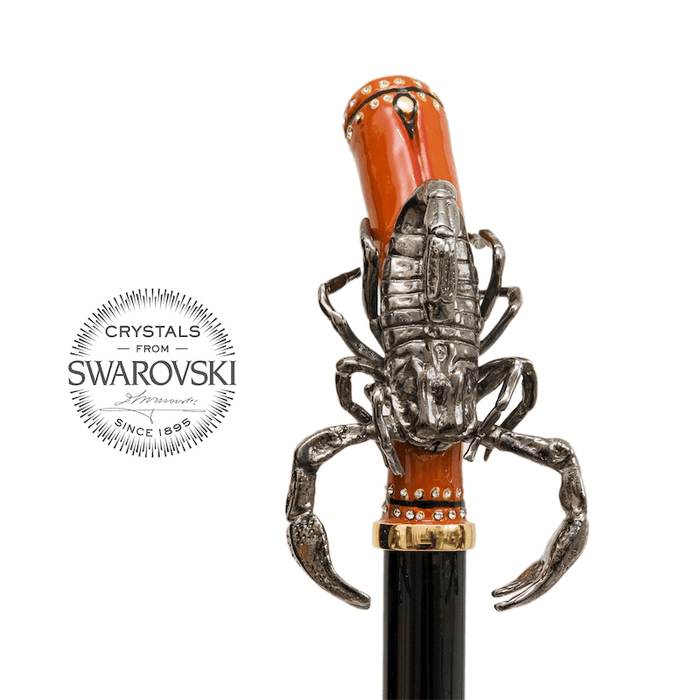 Scorpion Handle Umbrella with Swarovski® Crystals for Men