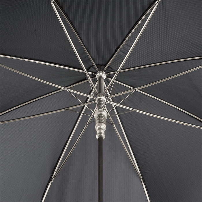 Silver Umbrella with Brass Knuckleduster Handle