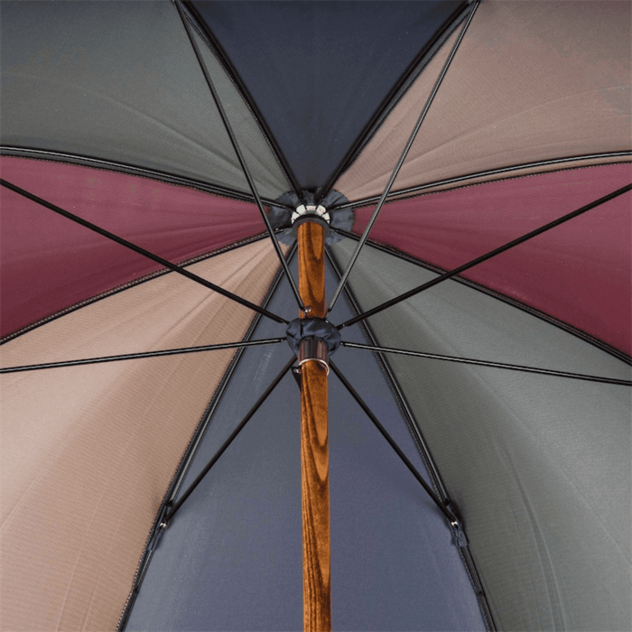 Solid Chestnut Handle-Shaft Multicolor Bespoke Umbrella