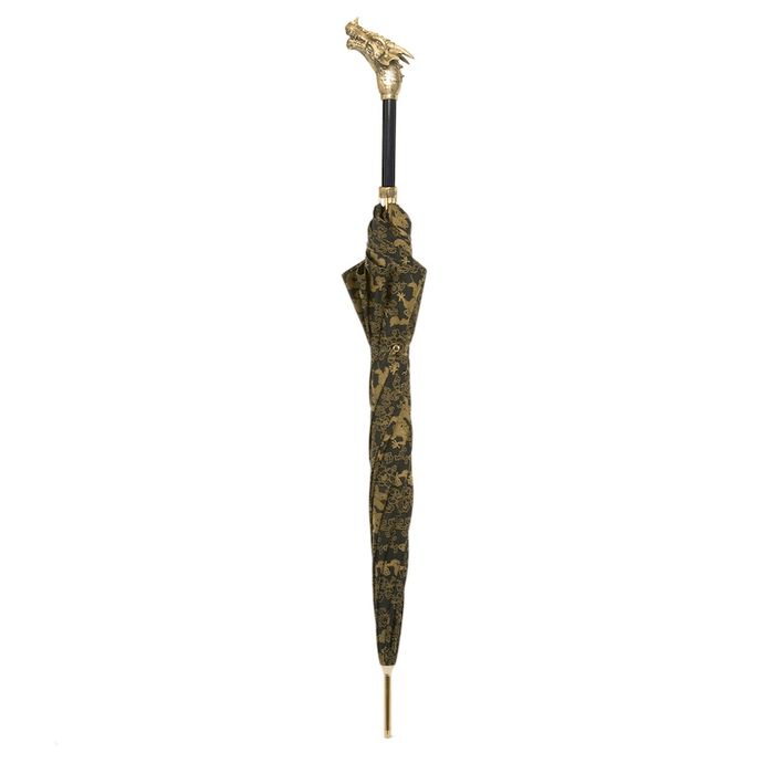 Stylish Unique Golden Dragon Handle Umbrella