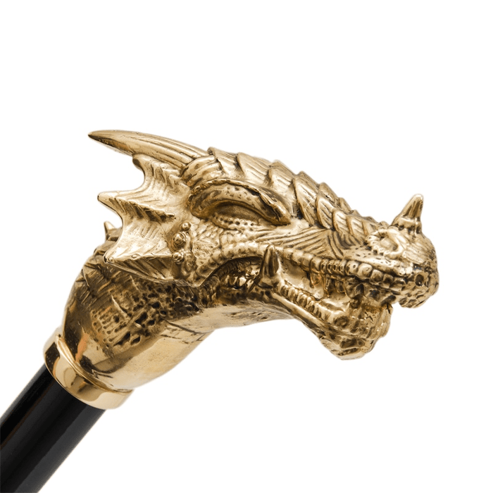 Stylish Unique Golden Dragon Handle Umbrella