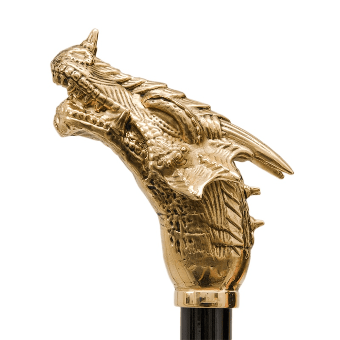 Stylish Unique Golden Dragon Handle Umbrella