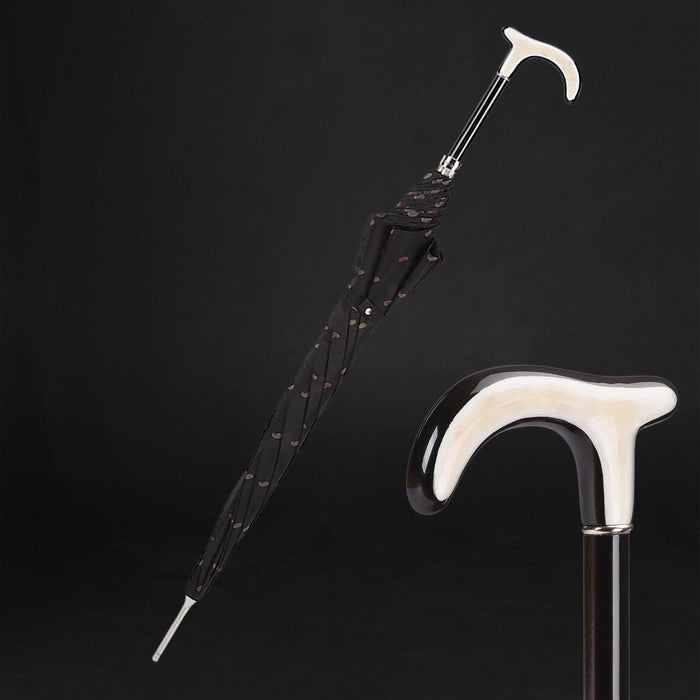 Umbrella Cane Walking Stick for Men, Luxury Derby Design