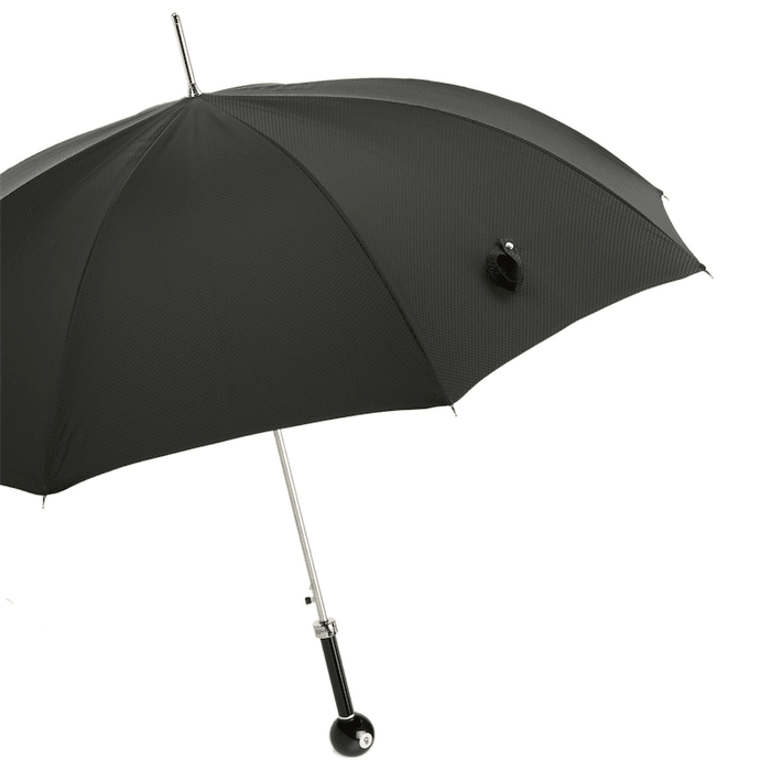 Unique Black Billiard Pool 8-Ball Resin Handle Umbrella