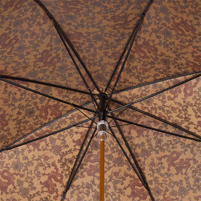 Unique Men's Umbrella with Rebellious Design, Golden Dragon