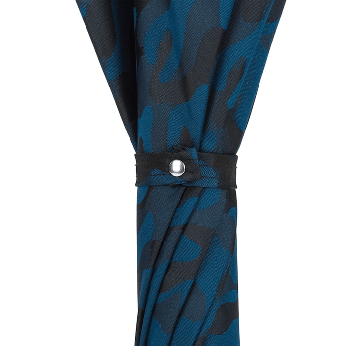 Unique Navy Blue Camouflage Umbrella with Bamboo Handle