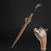 Whimsical Designer Boar Handle Beige Umbrella