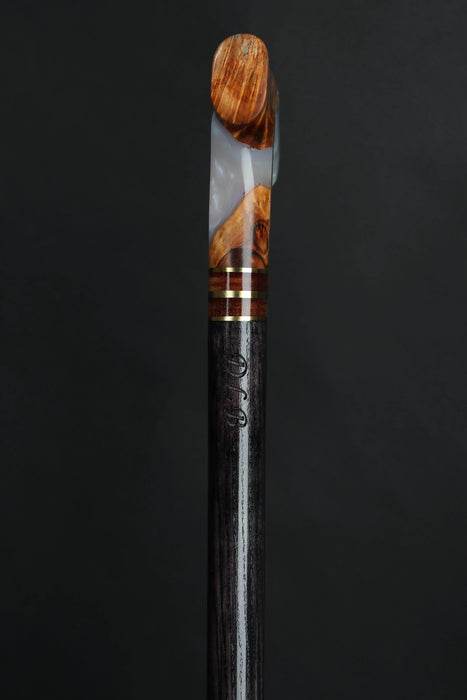 Unique Magic Gray Walking Cane, Handmade - Make to Order