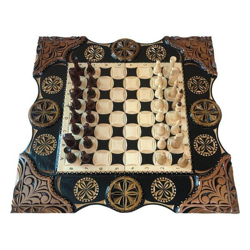 Luxury acrylic stone backgammon set