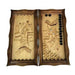 Backgammon board with intricate hand carving, 60×30×9 cm