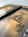 Customized backgammon set with scorpion theme, a thoughtful gift