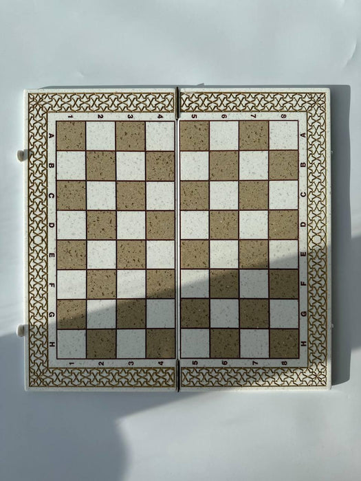 Unique Limited Edition Luxury White Acrylic Stone Chess