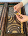 Unique carved backgammon board