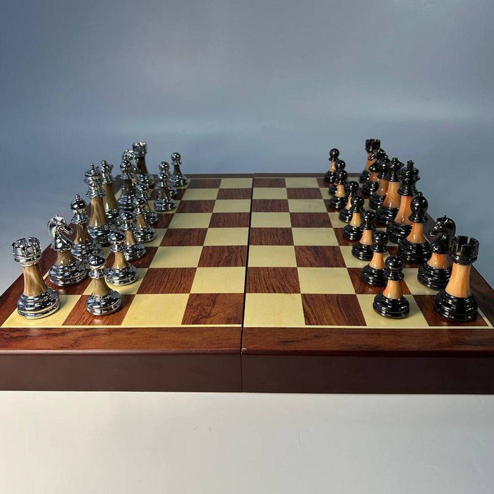 Compact sized chess set