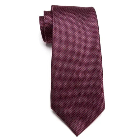 Classic Red and Black Necktie for Men - Stylish Accessory for Formal and Business Attire
