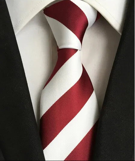 Mens Pink Striped Silk Tie for Classy Formal Occasions