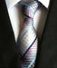 Mens Pink Striped Silk Tie for Classy Formal Occasions