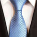 Blue Dotted Silk Necktie for Classy Men - Perfect for Formal Occasions