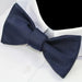 Navy Blue Silk Self-Tie Bow Tie for Classy Men