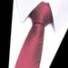 Red and Silver Striped Silk Tie for Men - Elegant Accessory for Formal Events