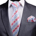 Colorful Checkered Silk Necktie for Classy Men