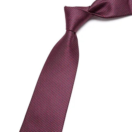 Classic Red and Black Necktie for Men - Stylish Accessory for Formal and Business Attire