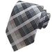 Elegant Champagne Checkered Silk Tie for Classy Men