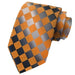 Elegant Yellow Check Silk Tie for Classy Men