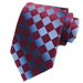 Elegant Red Check Silk Tie for Classy Men