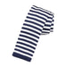Mens Blue and White Striped Knit Tie - Classy Accessory for Formal and Casual Wear